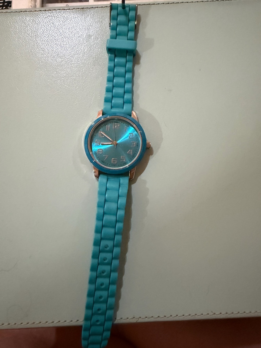 Turqouise Silicone Band Watch